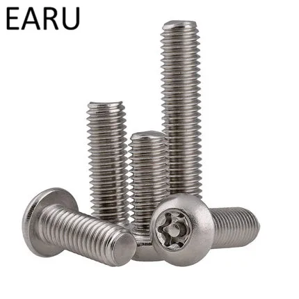 

304 stainless steel anti-theft screws Bolt round Pan plum Six-Lobe Security Head with needle core M10*20/30/35/40/50-70mmF