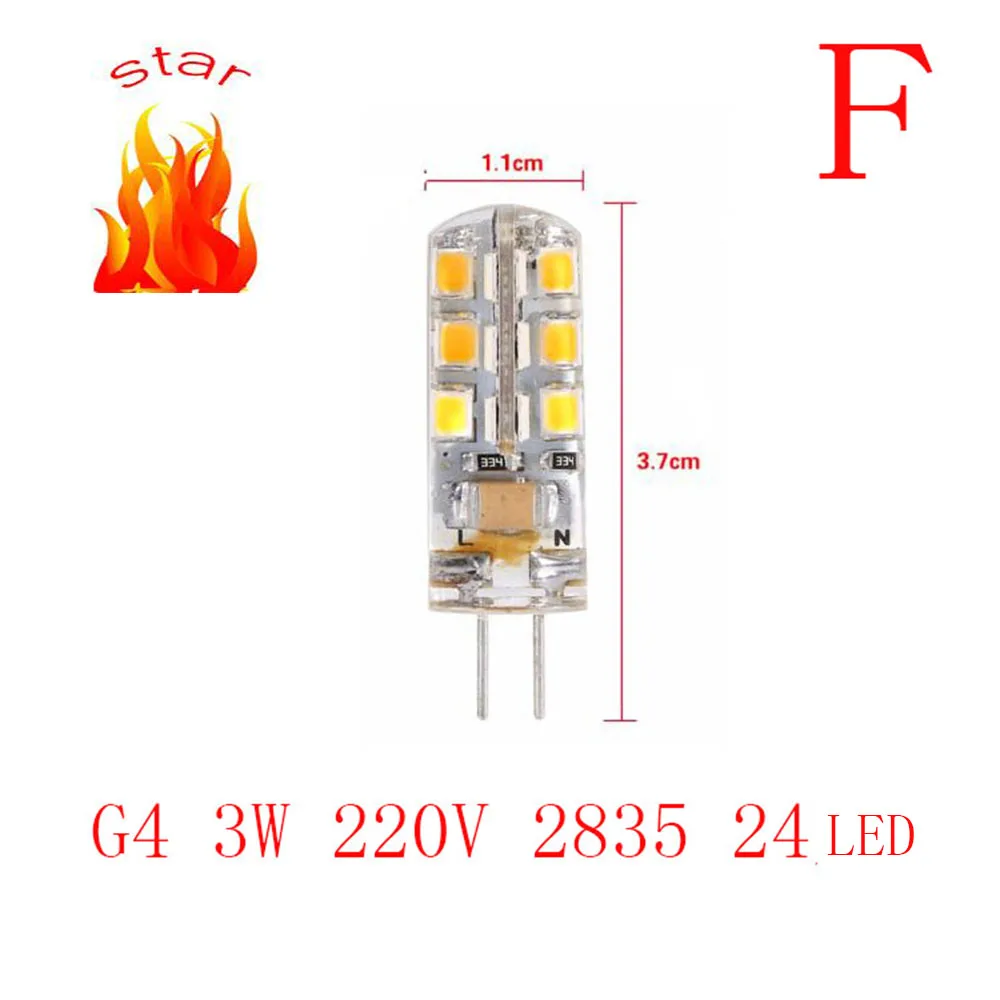 5 шт. 10 20 шт. G4 AC220V 2 Вт 3 Вт 4 Вт 5 Вт 6 Вт 7 Вт 8 Вт светодиодный лампы 3014SMD 2835SMD COB светодиодный замены традиционных галогенных ламп