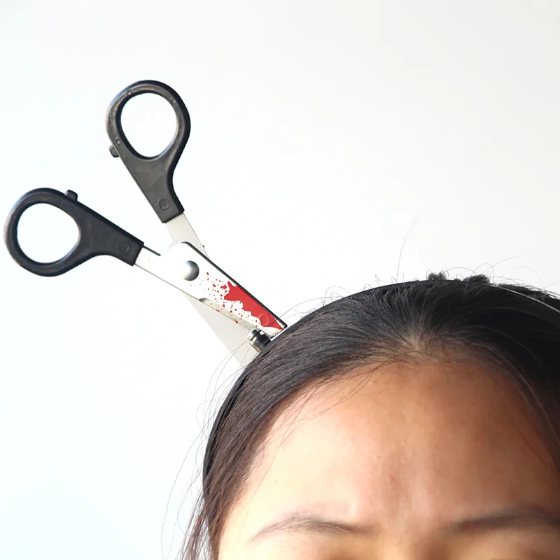 1pcs Horror Bloody Knife Headband Halloween Cosplay Prank Hairband Halloween Party Decoration Costume Fancy Dress Party Props