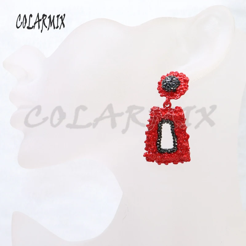 6 пар геометрических металлических серег серьги со стразами в подарок для женщин