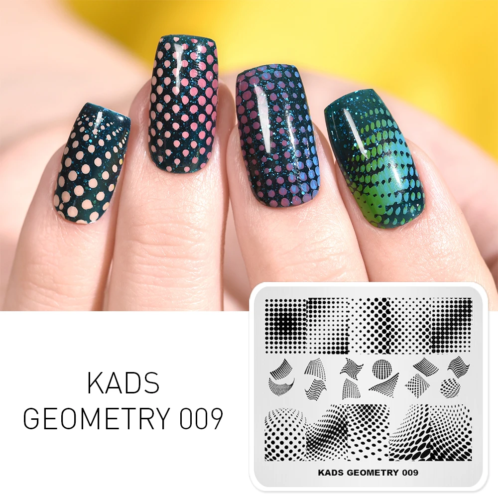 Пластины для стемпинга KADS геометрия 009 3d изображение геометрическая форма дизайн