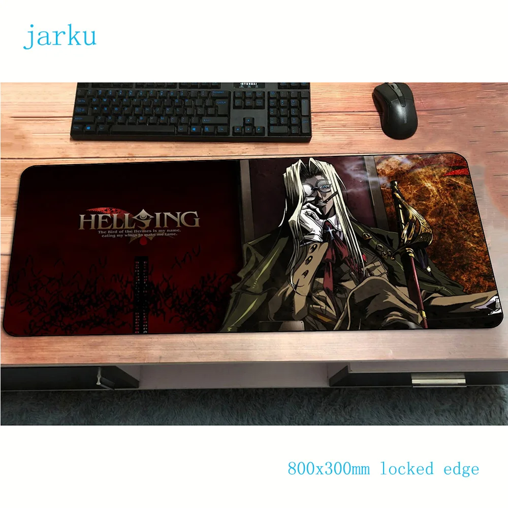 Hellsing коврики 800x300x3 мм массовый узор игровой коврик для мыши большая клавиатура Коврик для мыши милый ноутбук аксессуары для геймеров коврик для мыши