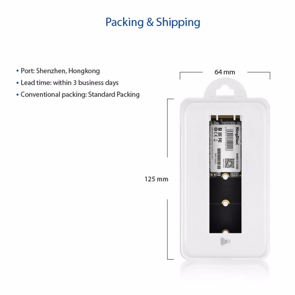 KingDian SSD NGFF 512 ГБ M.2 2280 мм Внутренний твердотельный диск жесткий диск с высоким качеством для компьютера ноутбука(N480 512 ГБ