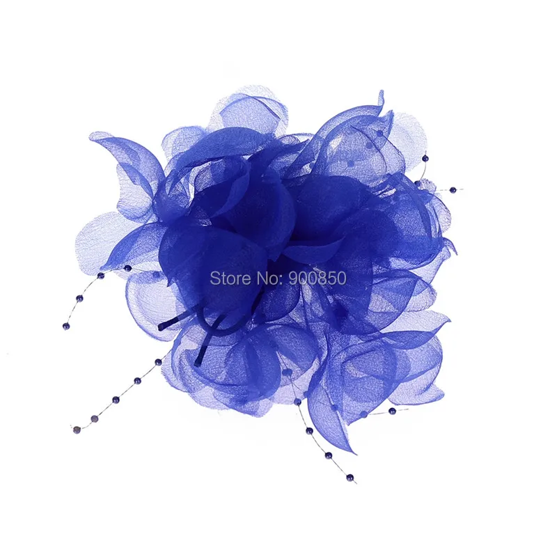 Женская заколка для волос сделай сам летняя Свадебная с большим цветком 5 4 см |