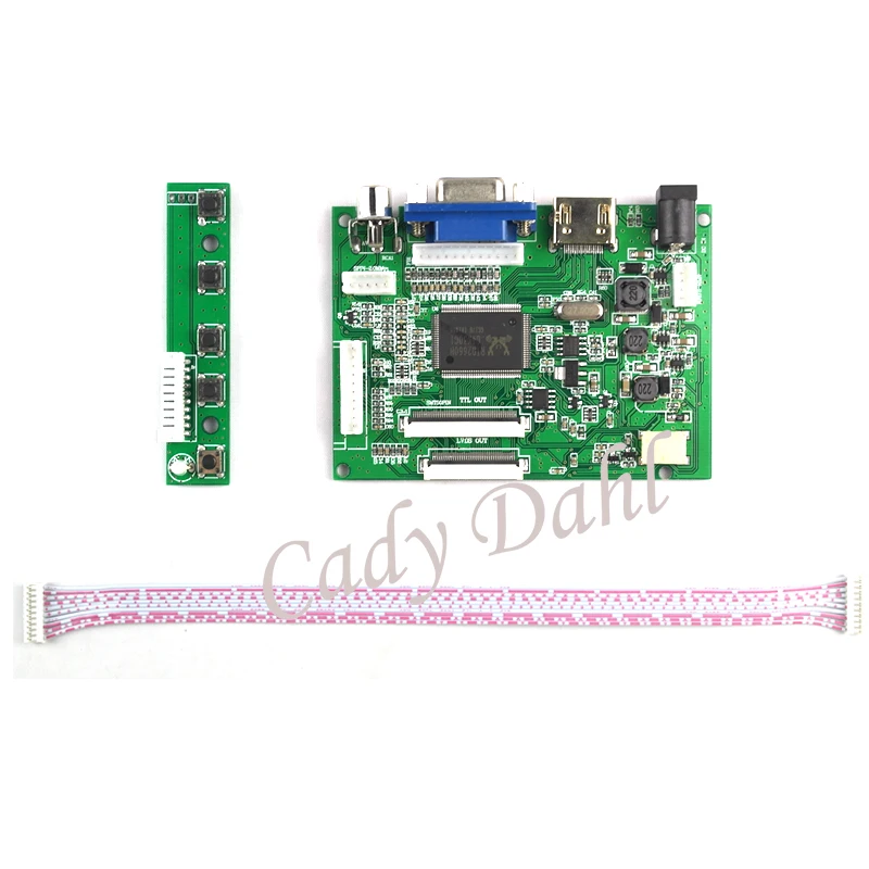 Плата контроллера высокой яркости HDMI VGA 2AV TTLController для HE080IA-01D HJ080IA-01E 1024X768 40 Pins TFT