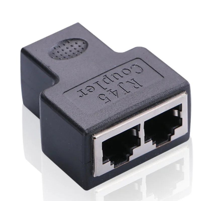 1 до 2 двойной женский порт CAT5/CAT 6 LAN Ethernet Sockt сетевые соединения сплиттер адаптер