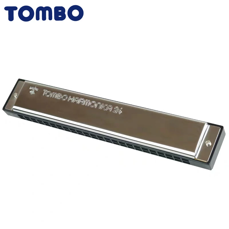 Tombo 3124 гармоника Tremolo 24 Отверстия 48 тонов блюз Арпа рот ключ из C ABS смолы латунные