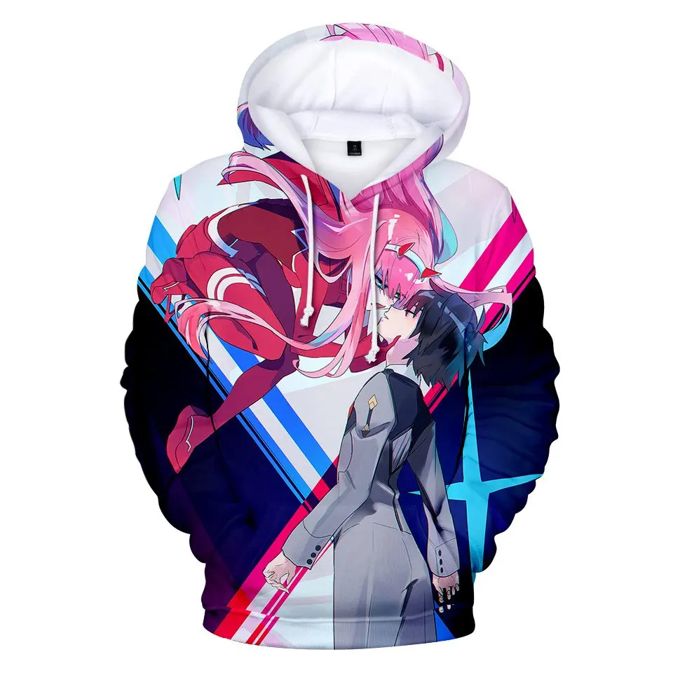 Толстовки с капюшоном 3D Darling In The Franxx хит продаж популярные модные мужские/женские