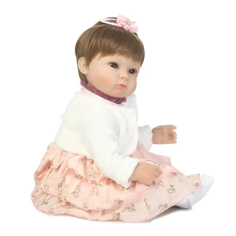 Nicery 16 18 дюймов больших размеров 40 45 см Bebe Кукла младенец Реалистичная мягкая