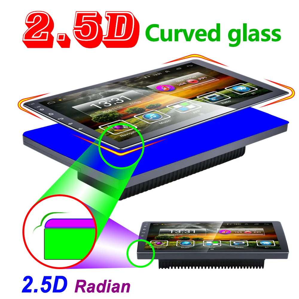 Hikity Autoradio android 2 Din Car radio Multimedia Video Player 2din HD Universal auto Stereo GPS MAP car stereo backup camera |