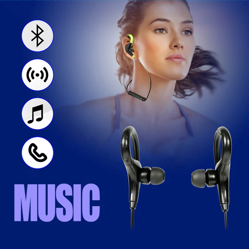 Универсальные Беспроводные стереонаушники Bluetooth спортивные наушники гарнитура