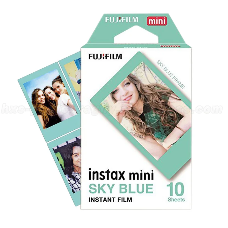 Оригинальная пленка Fujifilm Instax Mini 9 небесно голубая 10 шт. для Fuji 8 50s 7s 90 25 фотокамера