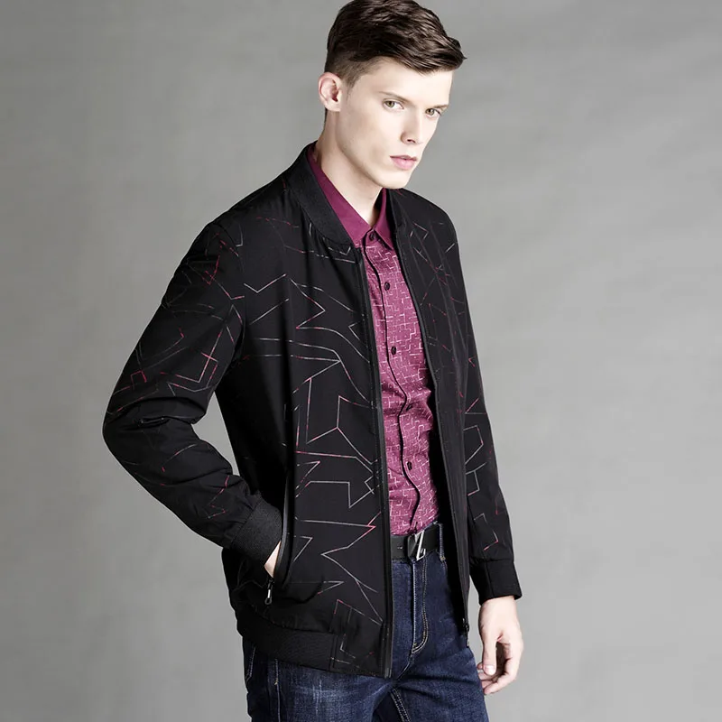 Новинка 2017 г. куртка Для мужчин модные Повседневное Slim Fit s Бизнес брендовая