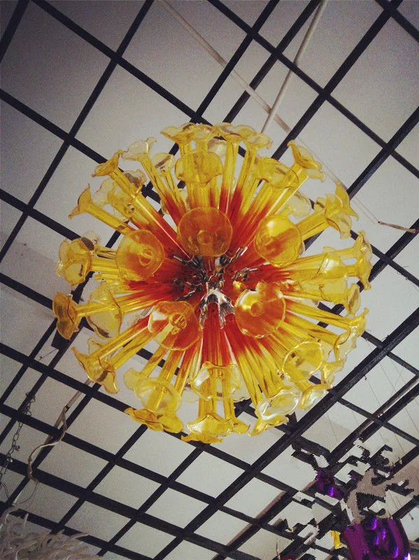 Уникальный дизайн потолочный светильник с цветочным узором для спальни