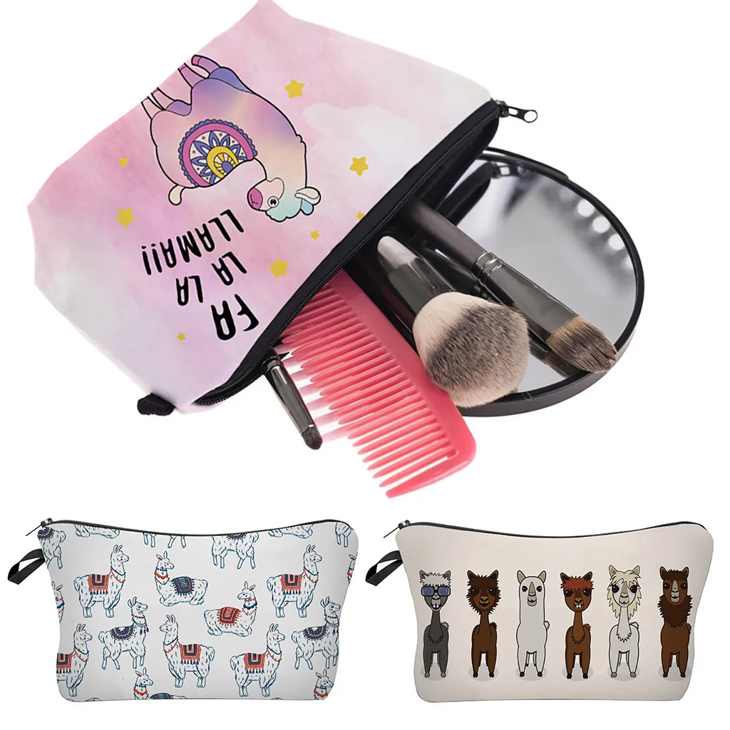 Женские сумки с буквенным принтом косметическая косметичка для Хранения