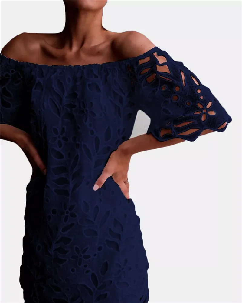 Белое кружевное платье с открытыми плечами мини женское летнее Jurk Vestido Banco черное платье сексуальное Sukienki платье без бретелек