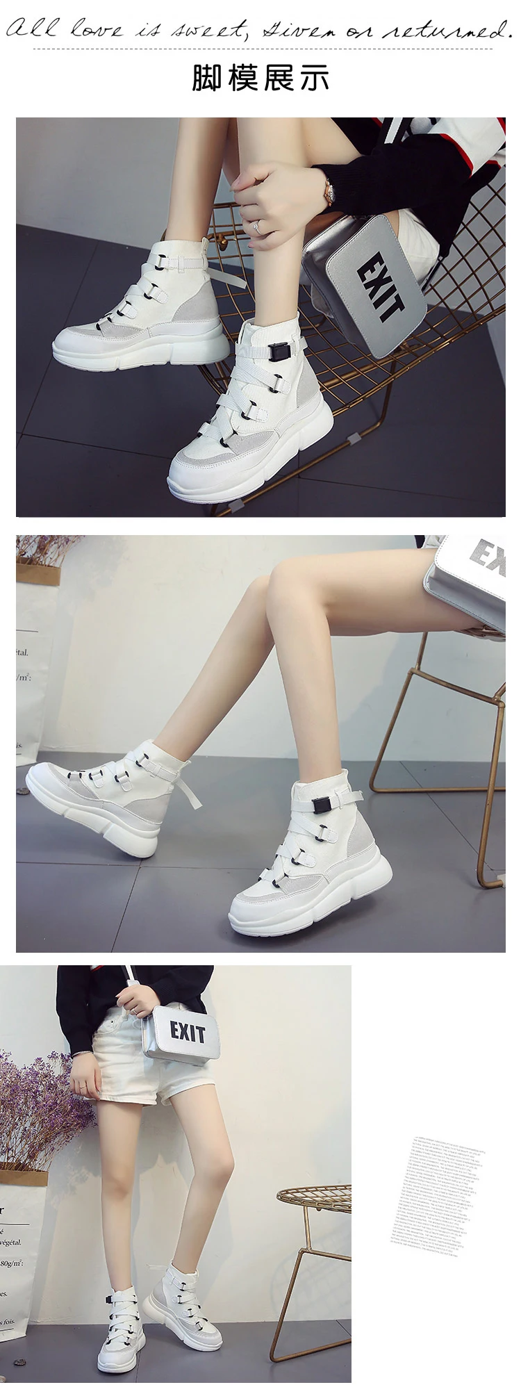 Kjstyrka ; zapatillas mujer; модные высокие простые женские кроссовки с пряжкой; женские парусиновые теннисные туфли; feminino; нескользящие эспадрильи