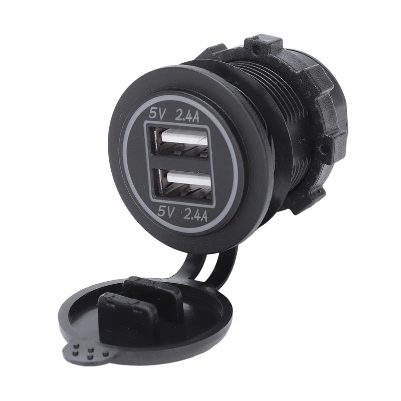 5V 4.8A двойной Usb зарядное устройство гнездо адаптера питание для 12V 24V автомобиль