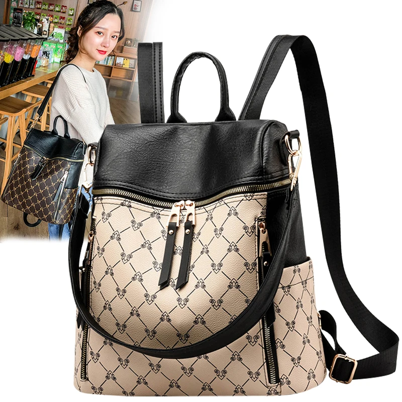 Новое поступление Mochila Feminina, женский рюкзак из искусственной кожи, Ретро стиль, женские школьные сумки с широким ремешком для девочек-подростков, дорожные сумки через плечо