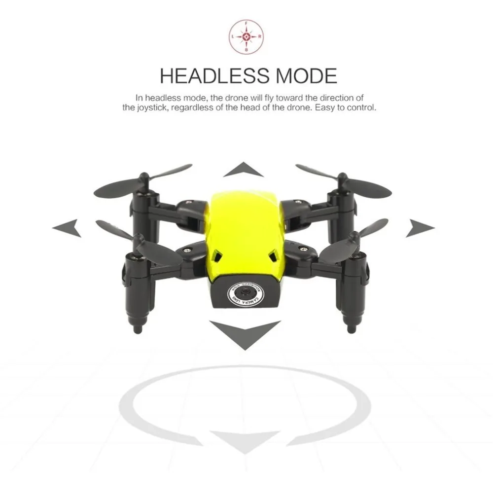 S9W складной RC Мини Дрон Карманный Дрон микро Дрон вертолет с wifi FPV 0.3MP камера 360 градусов