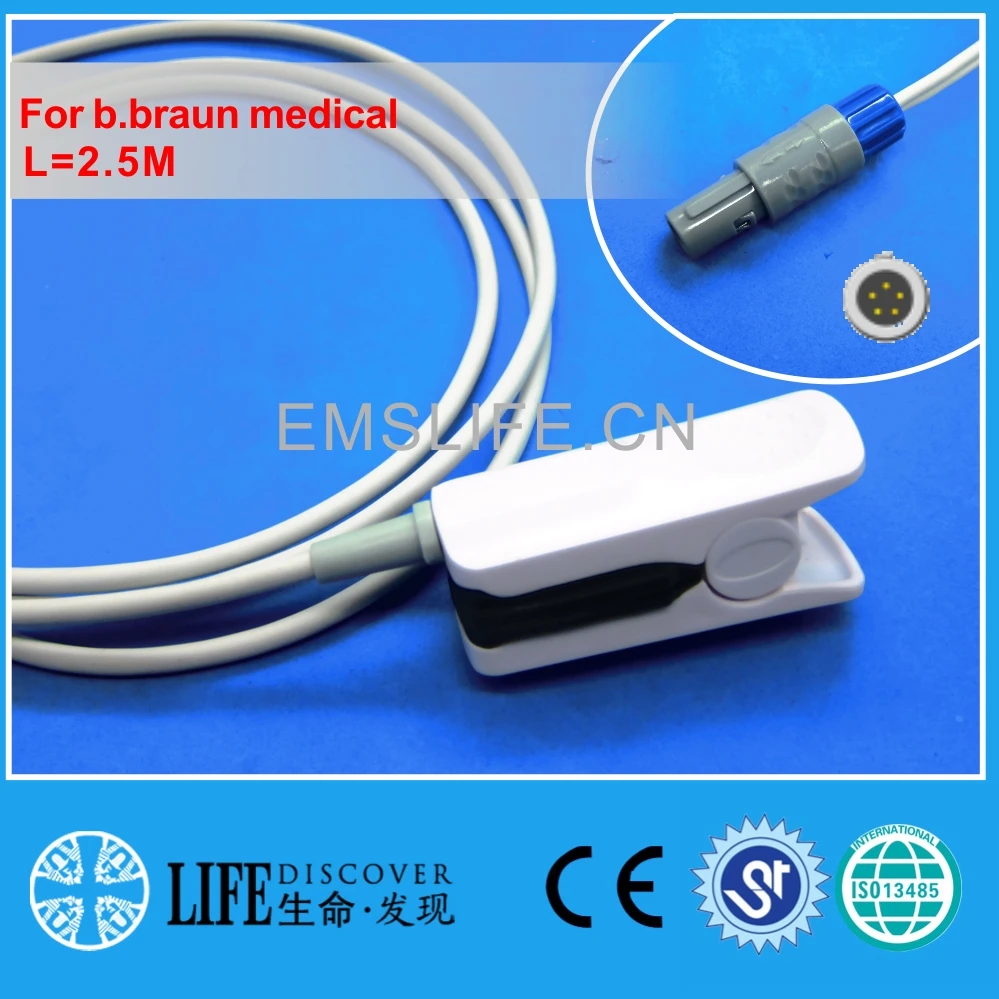 

Long Calbe Adult MR Finger Clip SPO2 Sensor For b.braun medical