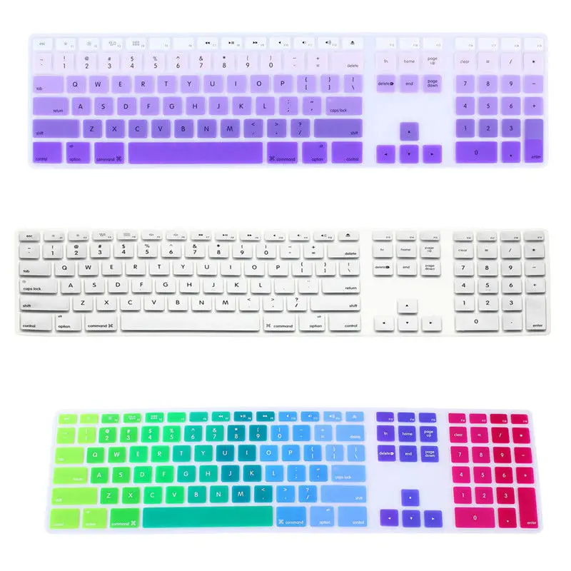 Для iMac проводная USB Apple клавиатура A1243 MB110LL/B с цифровой клавиатурой силиконовая