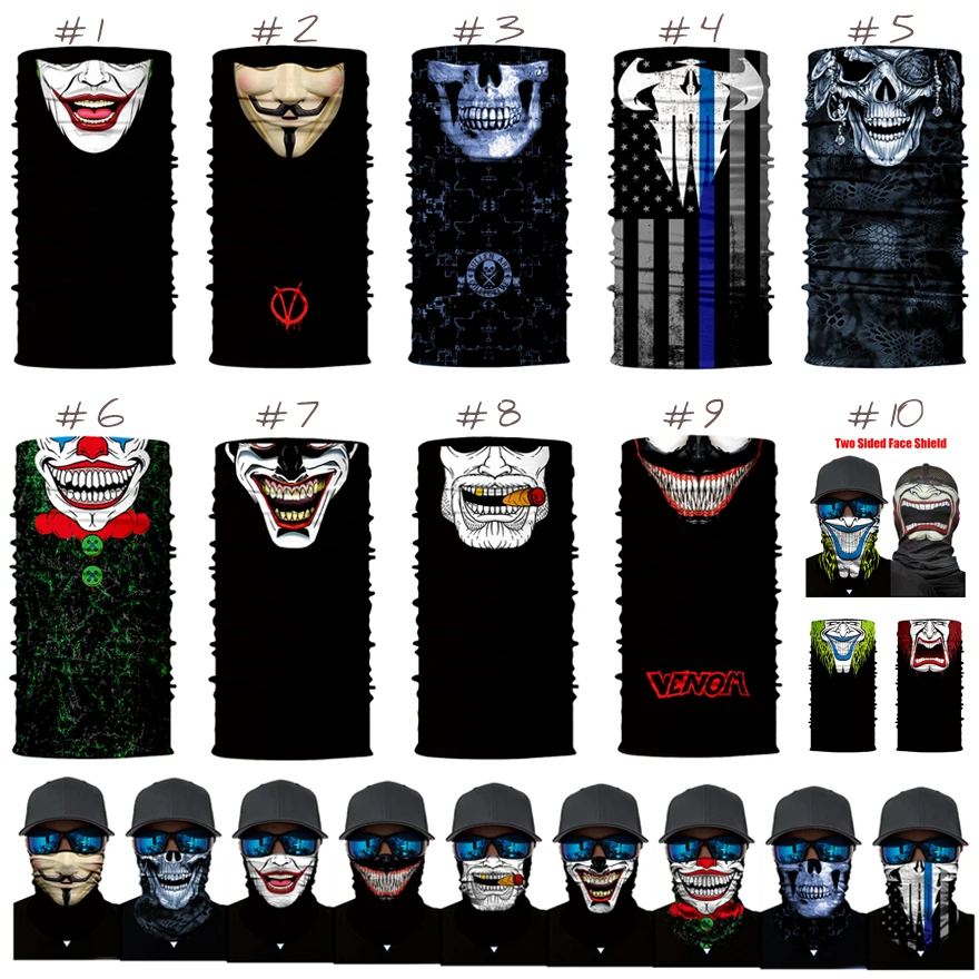 Череп лицо солнцезащитный экран маска Балаклава шеи гетры|skull neck|gaitersgaiter neck |