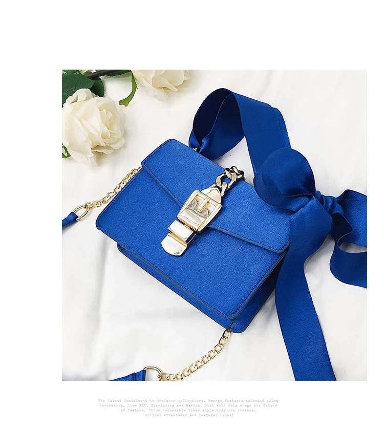 TekiEssica Весенняя мода красный бархат бантом цепи клапаном сумка мини Shoudler Crossbody