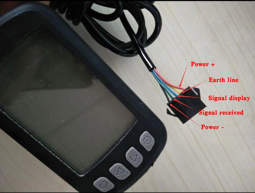 Мини монитор для электрического велосипеда 24V36V48V водонепроницаемый с 5 разъемами