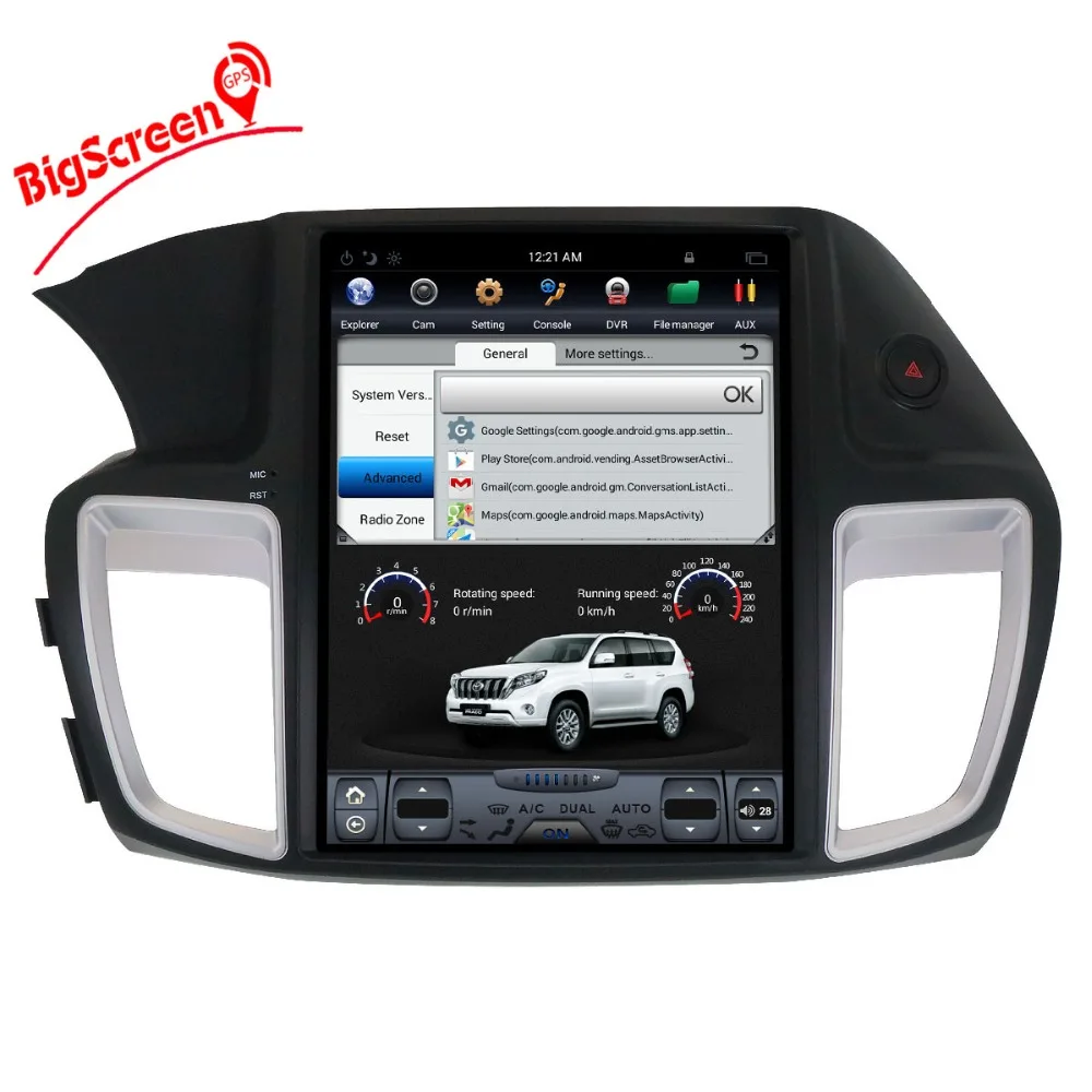 12," Android7 Tesla стиль автомобильный Радио плеер gps Navi для HONDA ACCORD nine 2013+ rom 32 ГБ/64 Гб головное устройство мультимедийная лента рекордер