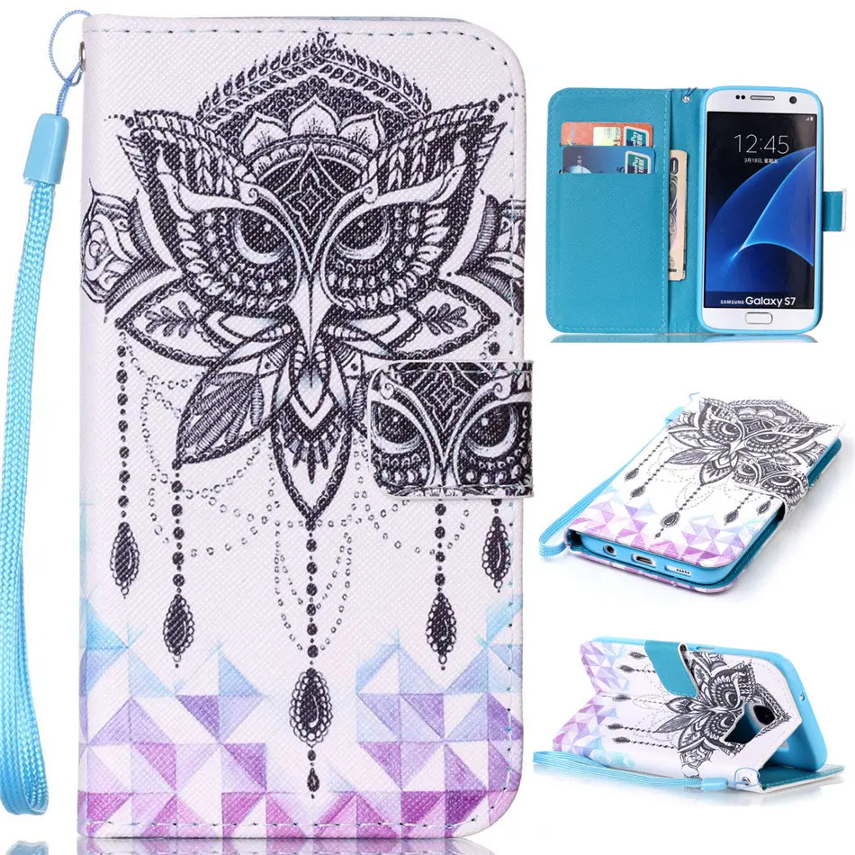 Fundas чехол для samsung Galaxy S6 S7 край j3 j5 j7 A3 A5 A310 A510 J310 J510 J710 S5 i9600 бумажник с отделением для карт карман чехол s DP03E