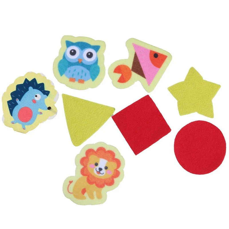 

6 Pages Infant Kids Early Cloth Books Baby Toys Rattles Learning Education Unfolding Activity Books Stereoscopic Animals