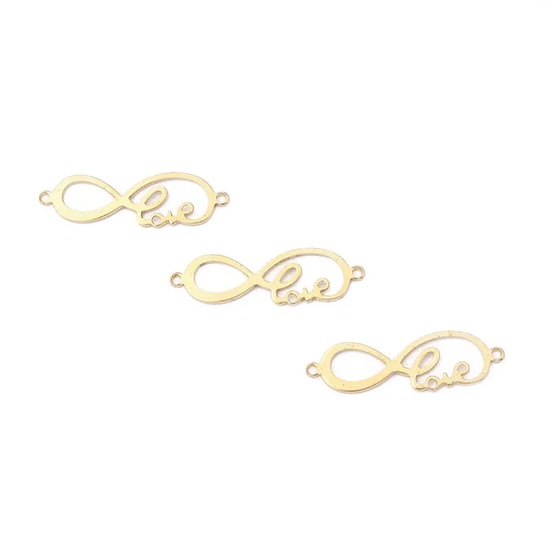 30pcs DIY Gold Plate Letter LOVE Charm Pendant Raw Brass Jewelry Makings Necklace Earring Findings | Украшения и аксессуары