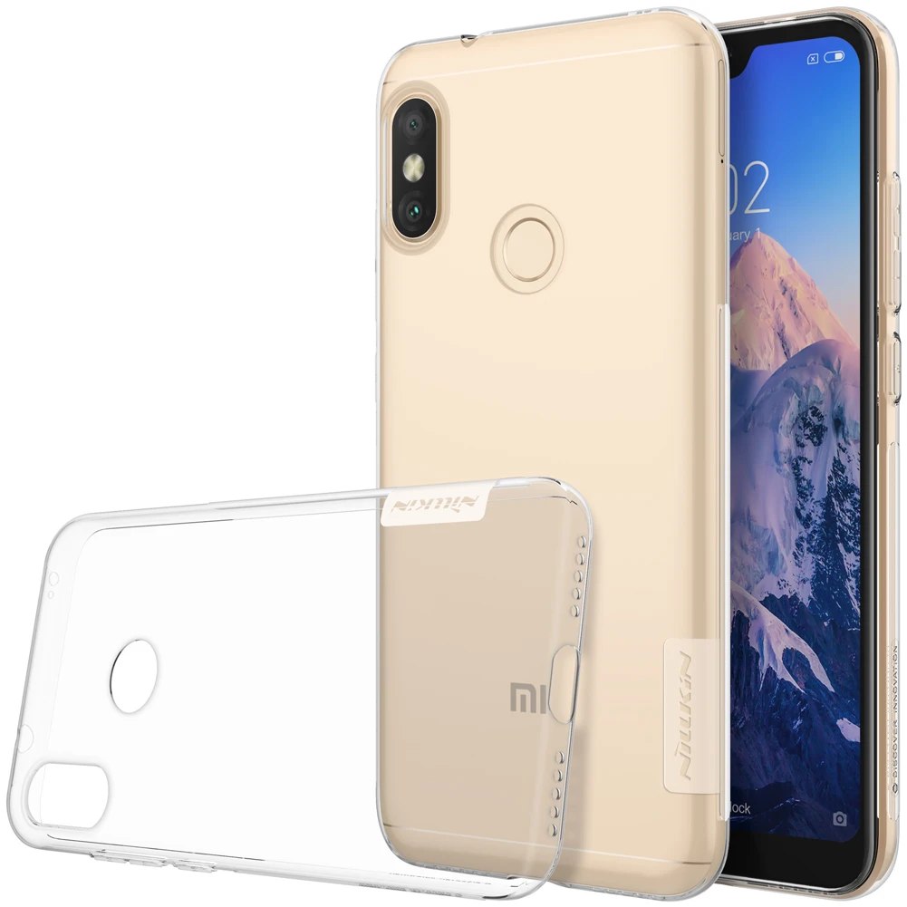 Nillkin Ultra thin silicone case for Xiaomi Redmi 6 Pro Back Cover shell Mi A2 Lite TPU Soft Cases |