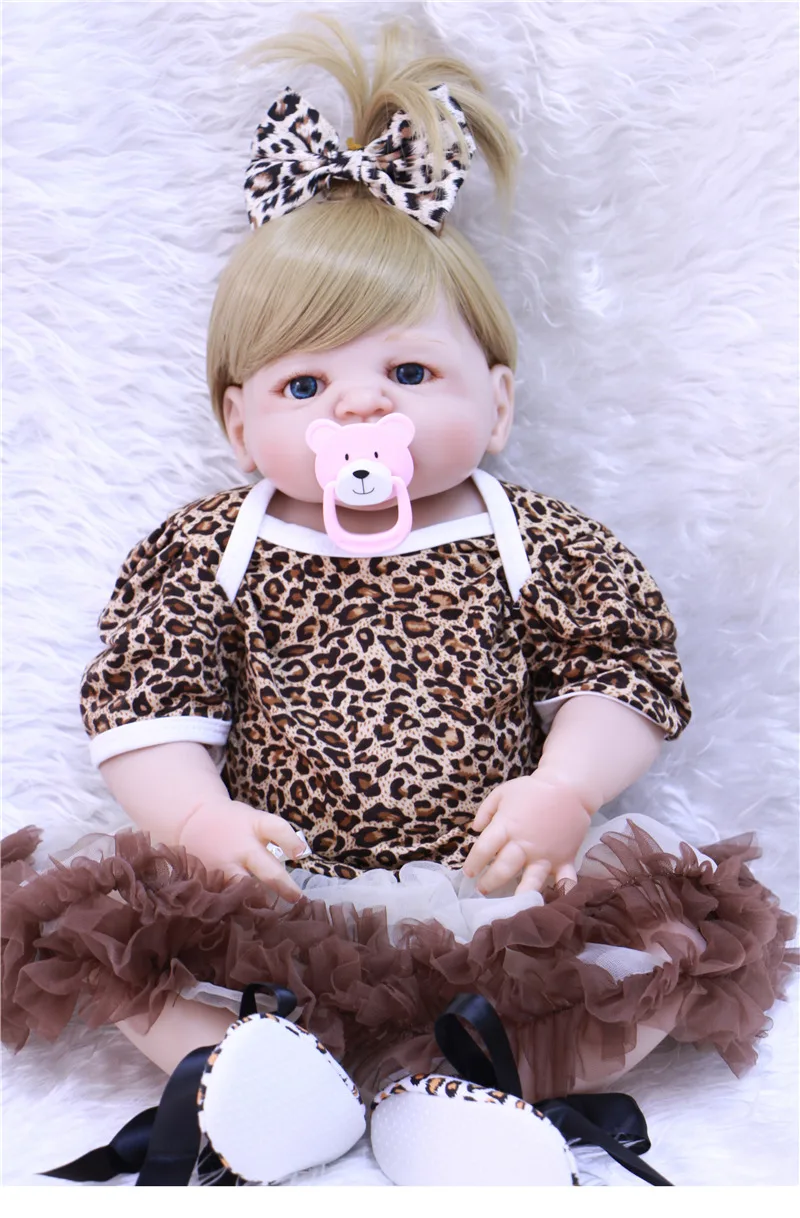 55 см полностью силиконовые куклы для новорожденных bebe alive маленьких девочек