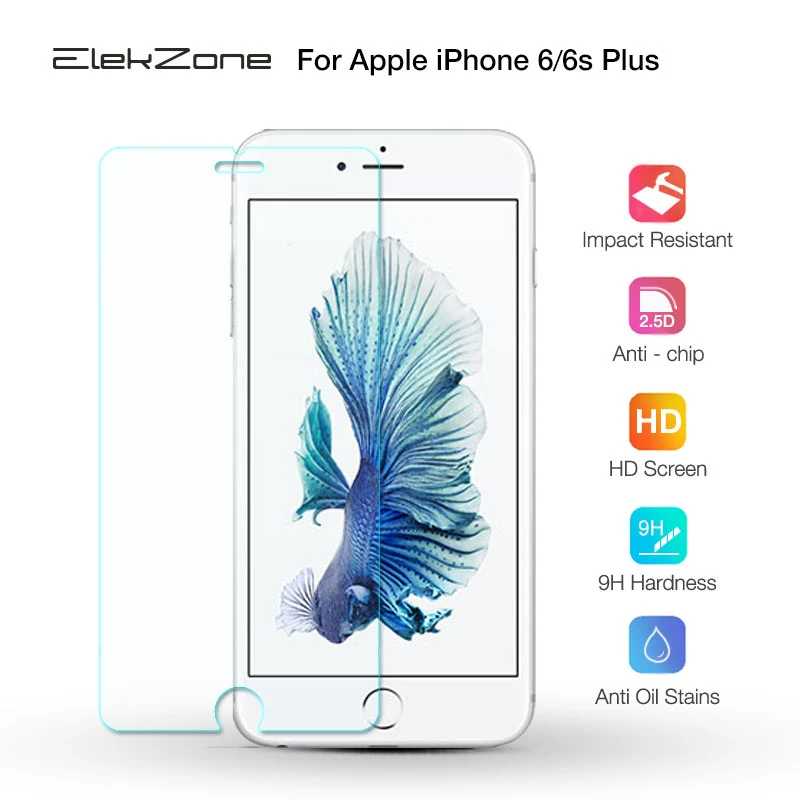 For iPhone 6 6s Plus Закаленное стекло для iPhone X XS MAX XR Защитная пленка для экрана для iPhone 11 pro max Защитное стекло для iPhone XS max 6 6s 7 8 X - Цвет: For iPhone 6 6s Plus