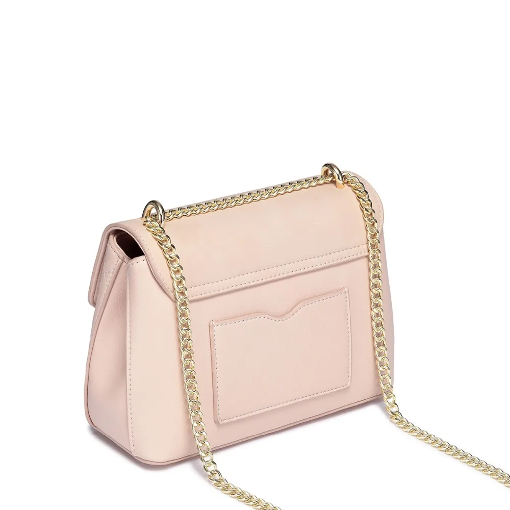 NUCELLE Brand Women's Leather Messenger Bag Ladies Fashion Chains Diamond Purse Female Lock Elegant Crossbody Bags | Багаж и сумки