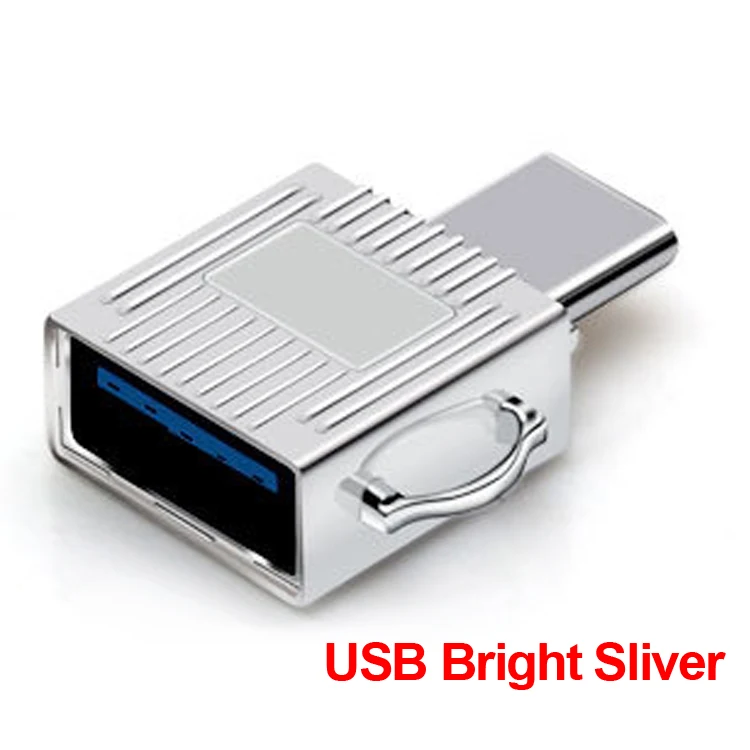 USB bright silver UTHAI C07 mini type C usb3.1 Micro SD TF кардридер для Macbook или смартфона с интерфейсом type c - Цвет: USB bright silver