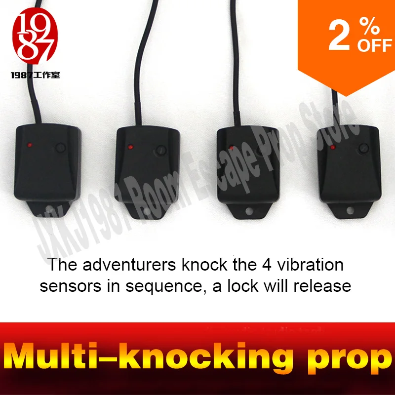 JXKJ1987 реальная жизнь побег комната игры мульти-ударный реквизит для побега