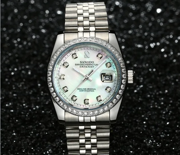 Часы мужские механические 37 мм с белым циферблатом|watch automatic|watch qualitywatch automatic men |