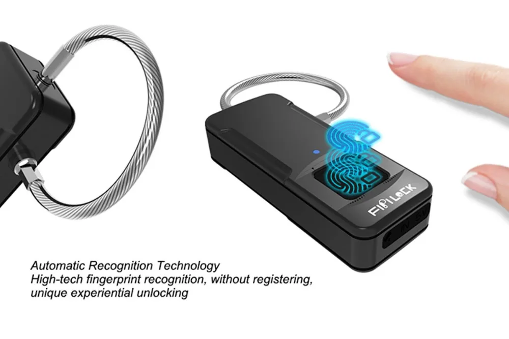 IP65 водонепроницаемый и защита от пыли FipiLock смарт-fingerprint Lock биометрический замок