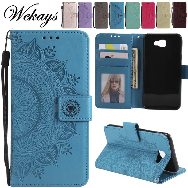 

Wekays For Samsung Galaxy J5 Prime G570 G570F Totem Flower Leather Funda Case For Samsung Galaxy J7 Prime G610 G610F Cover Cases