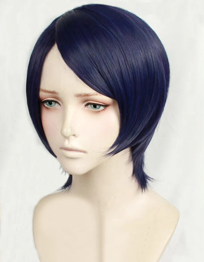 P5 Persona 5 Yusuke Kitagawa Yuusuke Короткие Голубые смешанные термостойкие волосы косплей