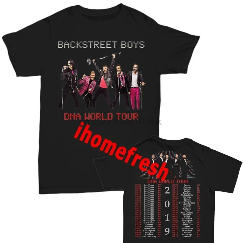 Backstreet Boys DNA World Тур концертный тур 2019 футболка Размер Мужская рубашка
