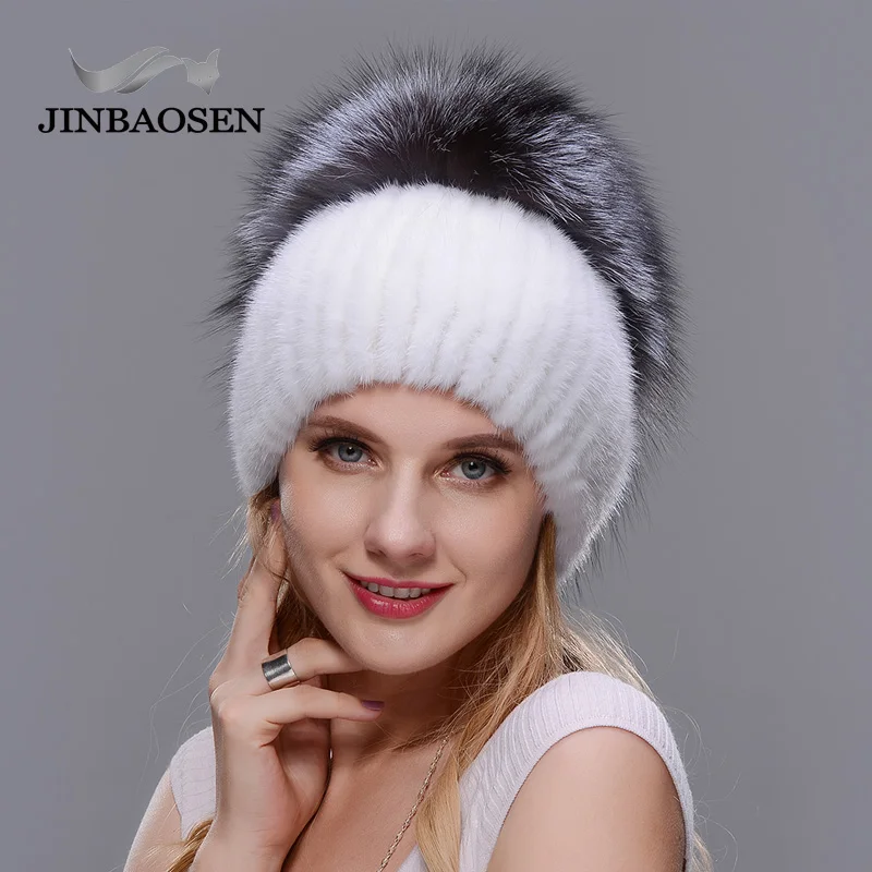 Зимняя дорожная модная меховая женская шапка jeryafur из натурального меха норки
