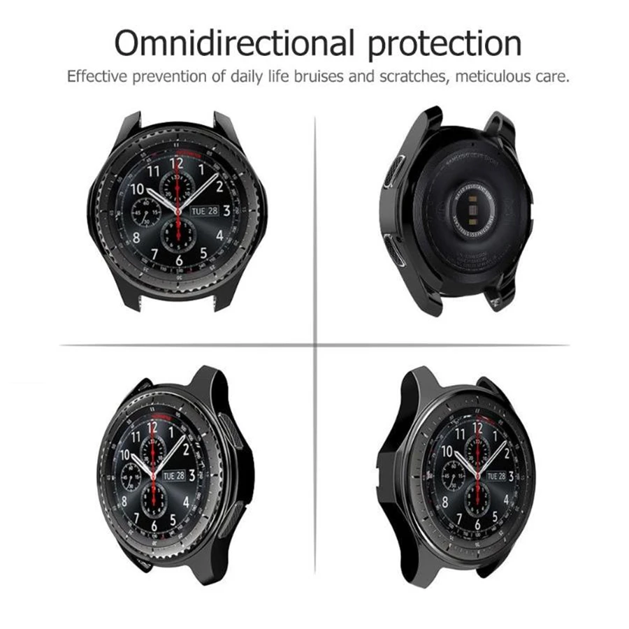 Покрытие + ТПУ тонкий защитный чехол для часов Samsung Galaxy Watch 46 мм Рамка силиконовый