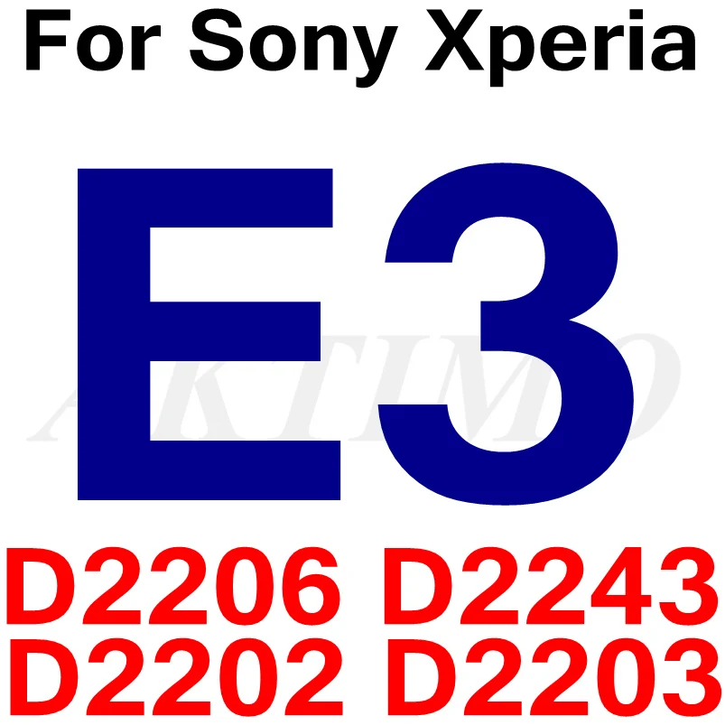 For Sony E3 9H HD защитное закаленное стекло для sony Xperia Z1 Z2 Z3 Z5 X Compact XZ E5 M5S36H L36H LT26i XF5122 Защитная пленка для экрана - Цвет: For Sony E3