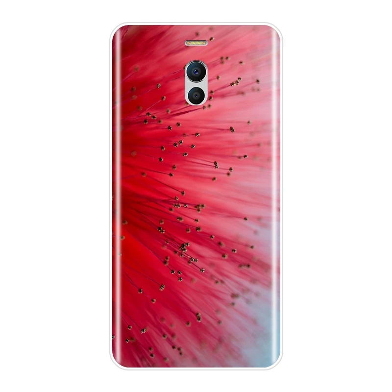 Мягкий силиконовый чехол для телефона Meizu M2 M3 M5 M6 Note задняя крышка с красным
