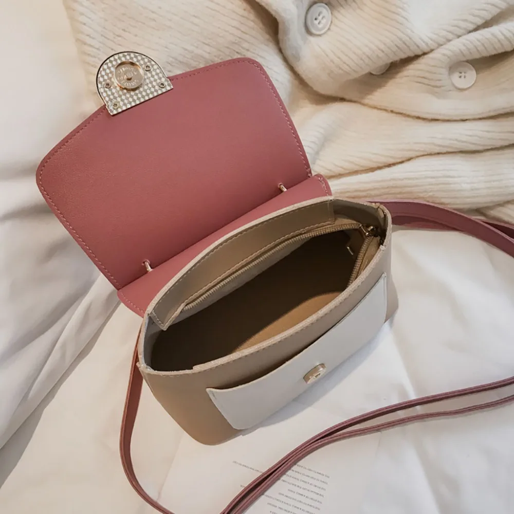 Разноцветная модная женская сумка на плечо универсальная мессенджер сумки через