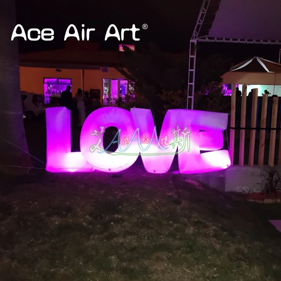 

1.2mH Valentine's Day Inflatable Gift Inflatable LOVE letters for Your Lover with blowing